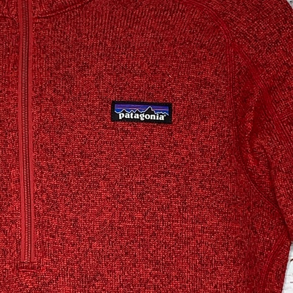 Patagonia Better Sweater 1/4 Zip Fleece Cherry S - Picture 7 of 14